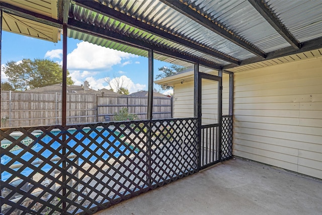 view of sunroom / solarium