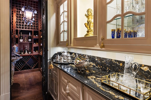 wine cellar with bar