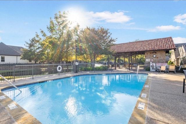 view of pool with a patio