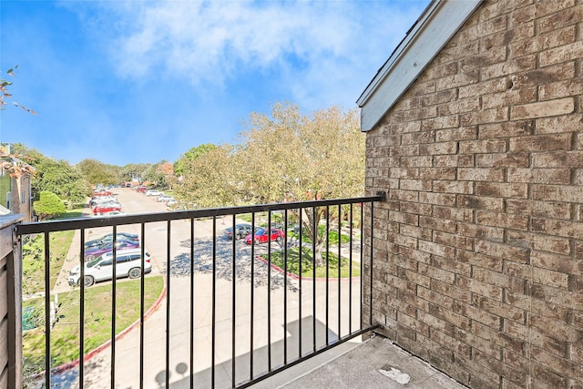 view of balcony