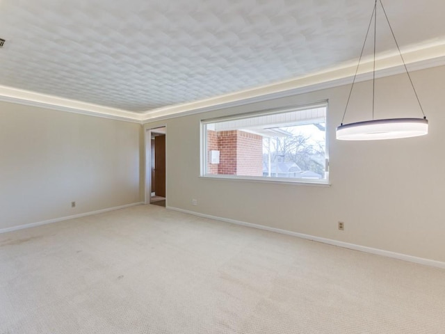 unfurnished room with carpet floors