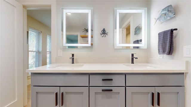 bathroom with vanity