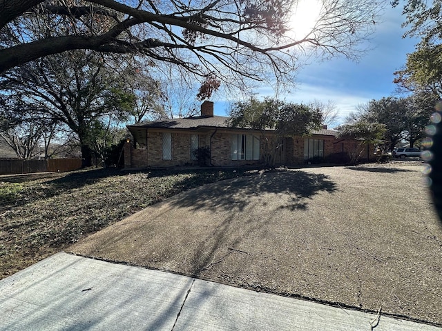 view of front of home