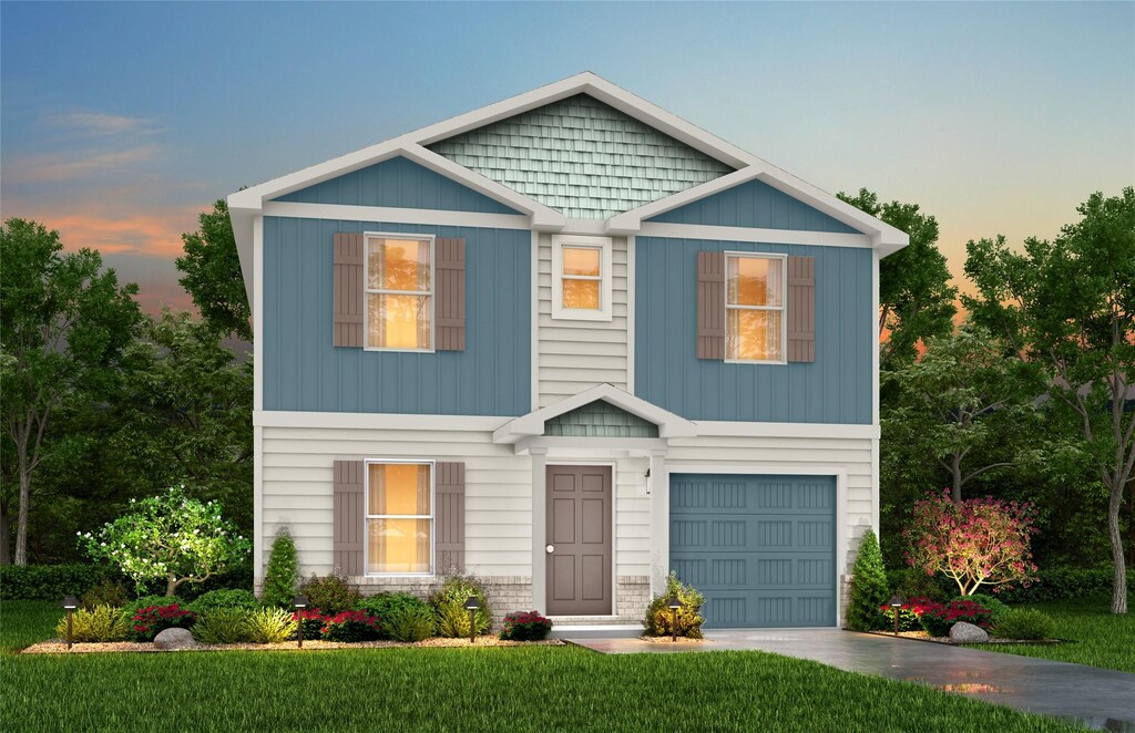 2018 Medora St, Graham, TX 76040 - craftsman-style home with a garage