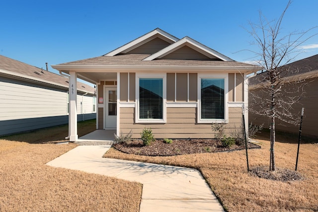 view of bungalow-style home