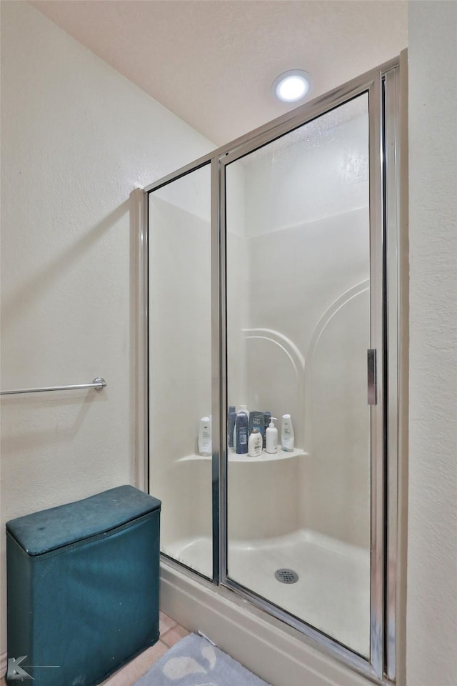 bathroom with walk in shower