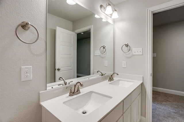 bathroom with vanity