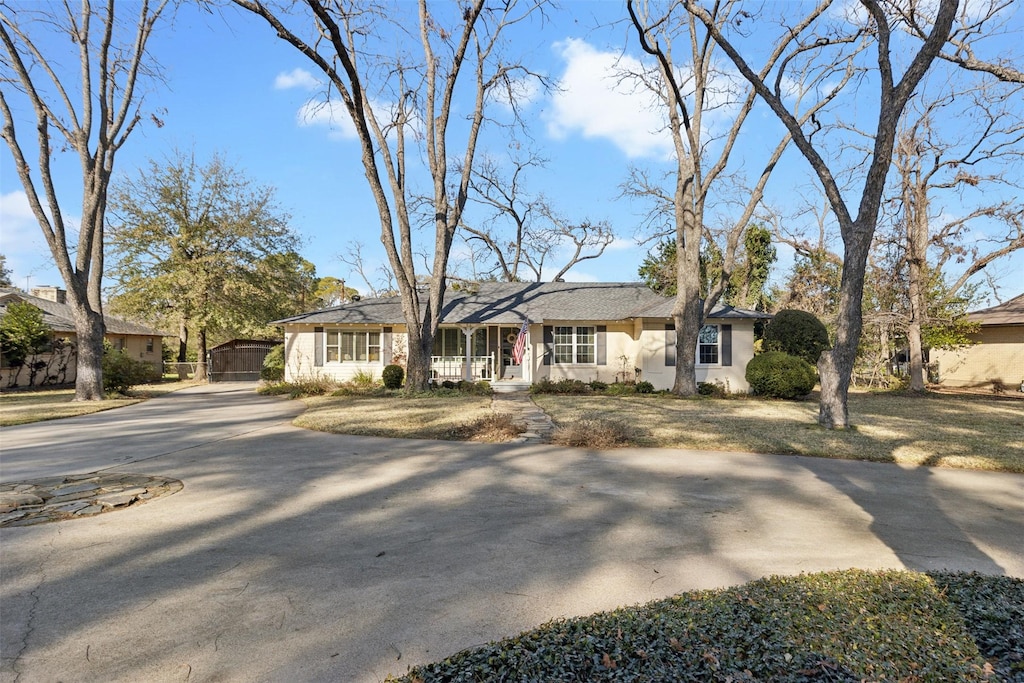 view of ranch-style home