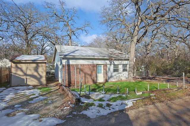 view of front of property