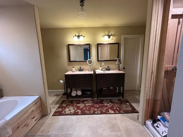 bathroom with vanity