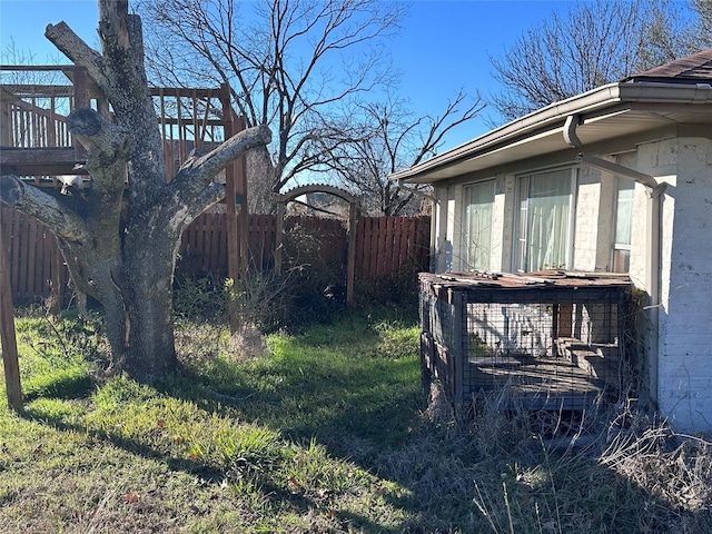 view of home's exterior featuring a yard