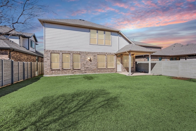 1504 Longspur Dr, Argyle, TX 76226 - rear view of house featuring a patio, a gazebo, and brick siding
