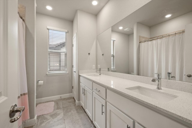 bathroom featuring vanity