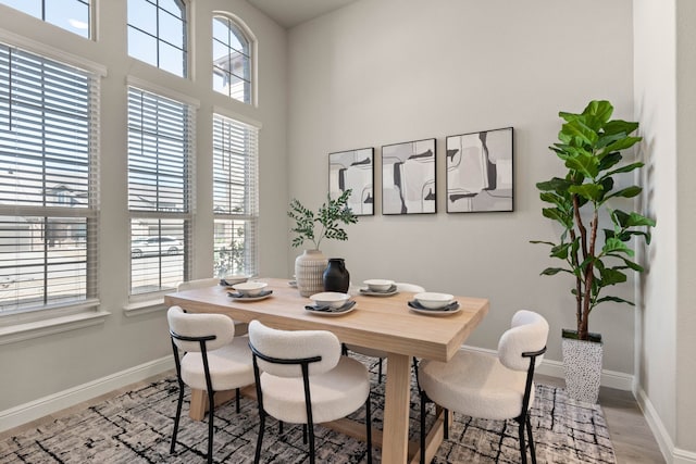 1504 Longspur Dr, Argyle, TX 76226 - dining space featuring light wood finished floors and baseboards