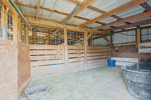 view of horse barn