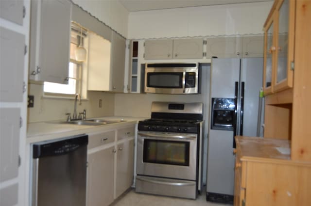 kitchen with sink and stainless steel appliances