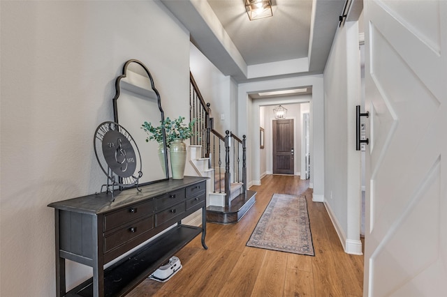 entryway featuring light hardwood / wood-style flooring