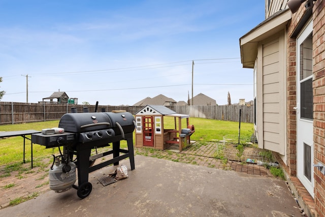 view of patio / terrace with grilling area