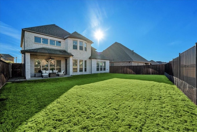 view of swimming pool featuring outdoor lounge area and a patio