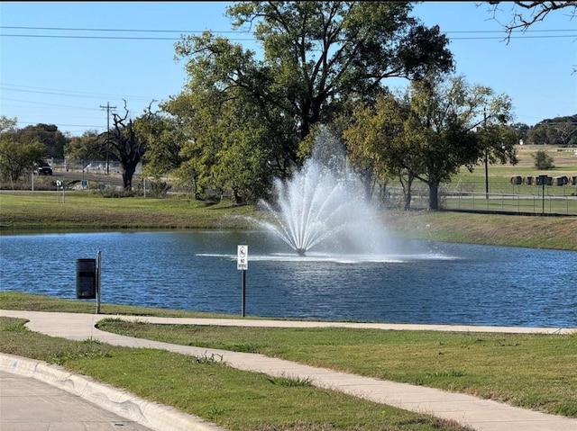 view of water feature