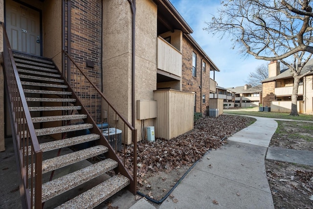 view of property exterior with cooling unit