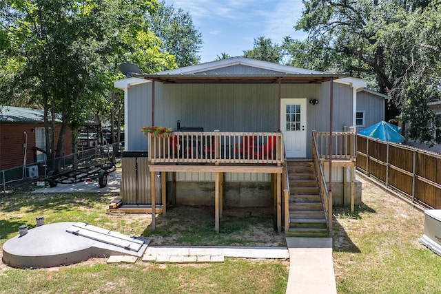 view of rear view of property