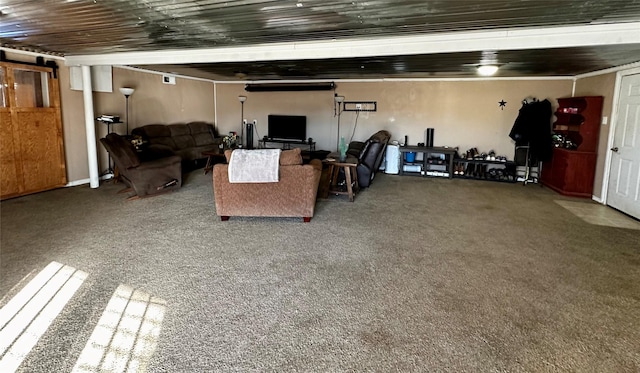 interior space with carpet flooring