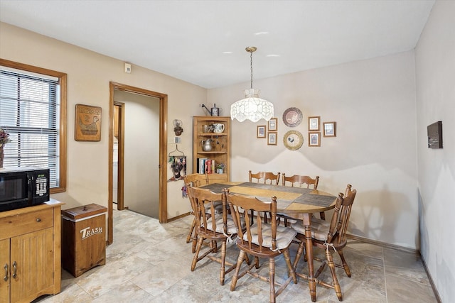 view of dining area