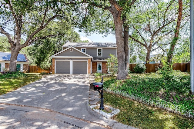 view of front of home featuring a garage