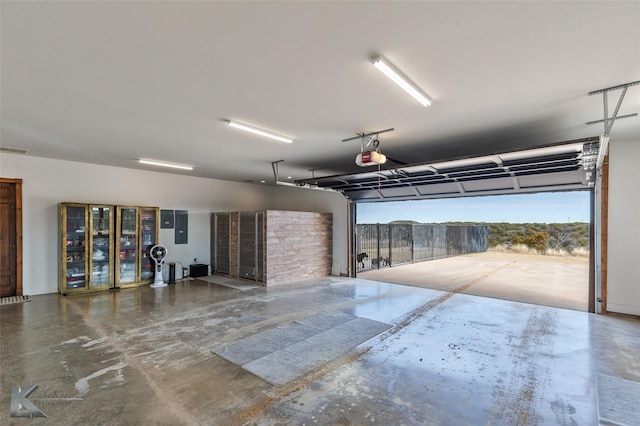 garage featuring electric panel