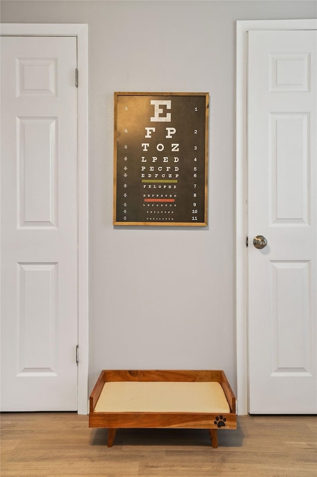 interior details with wood-type flooring