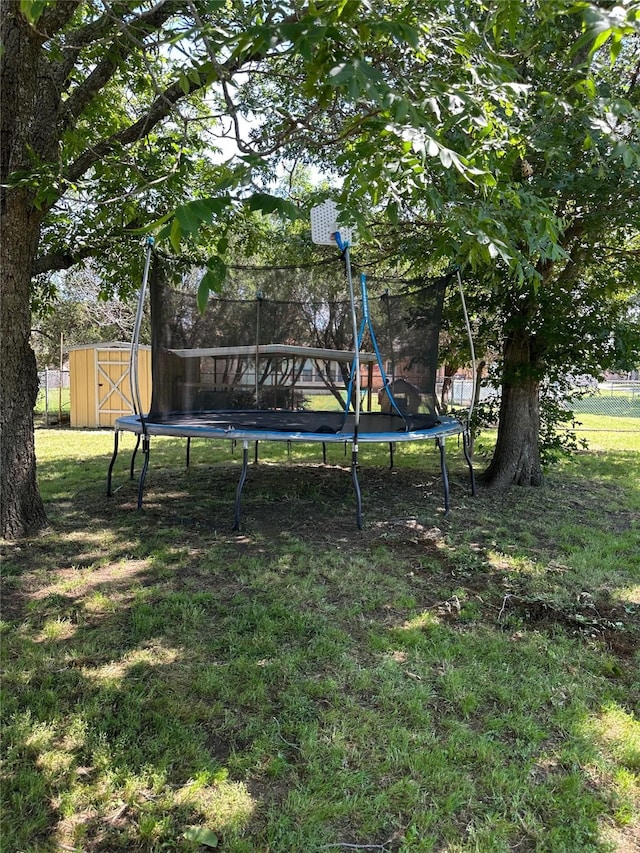 1911 College St, Gainesville, TX 76240 - view of yard featuring a trampoline