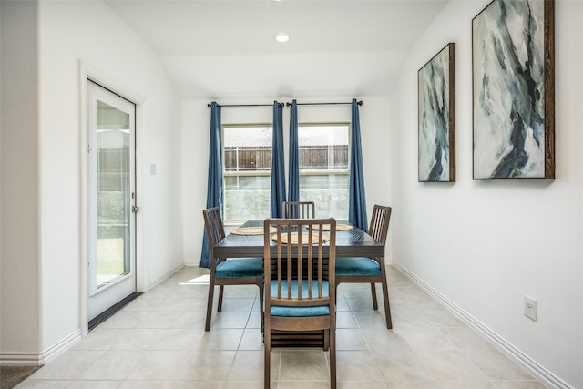 view of dining space