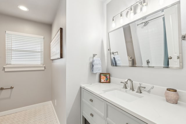 bathroom with vanity