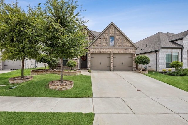 view of front of home with a front yard