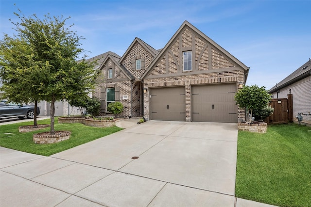 view of front facade with a front yard