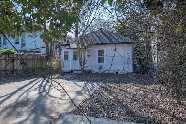 view of back of property