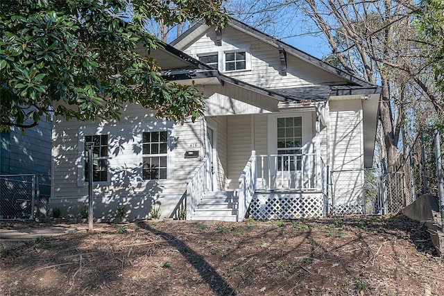 view of bungalow-style house