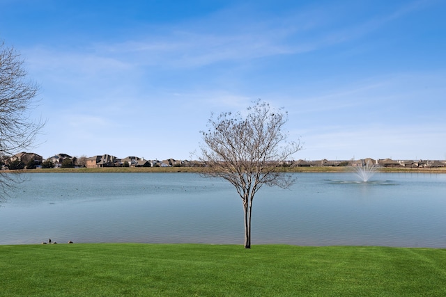 view of water feature