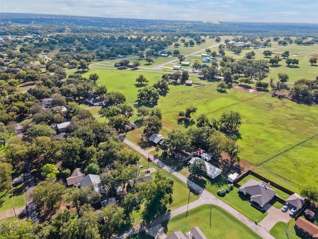 aerial view featuring a rural view