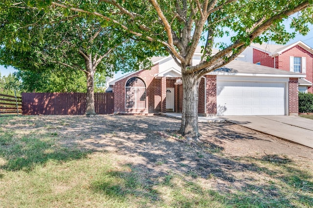 view of front of house featuring a garage