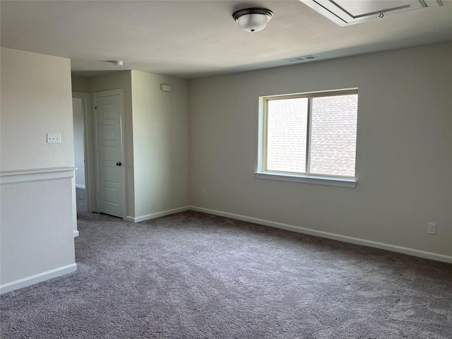 view of carpeted empty room