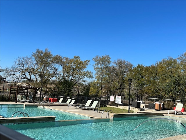 view of pool with a patio area