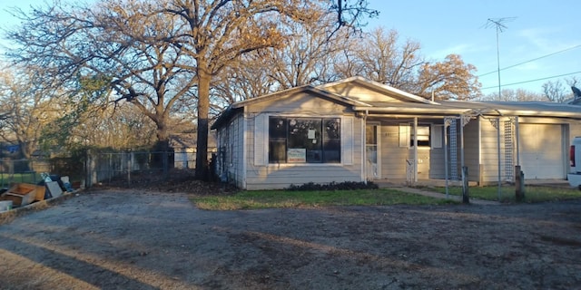 view of bungalow-style home