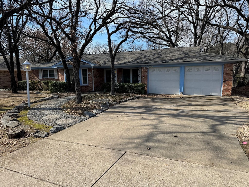 ranch-style house with a garage