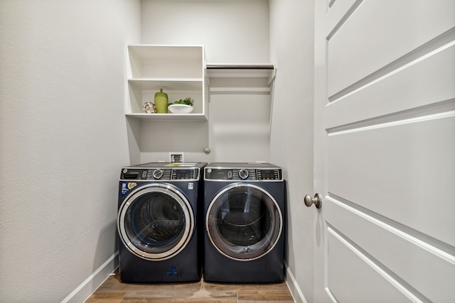 laundry area featuring independent washer and dryer