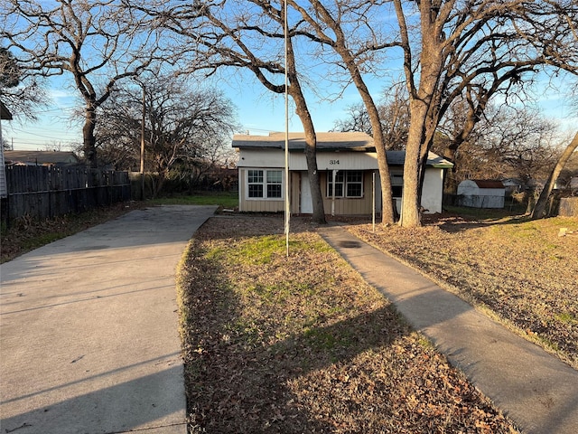 view of ranch-style house