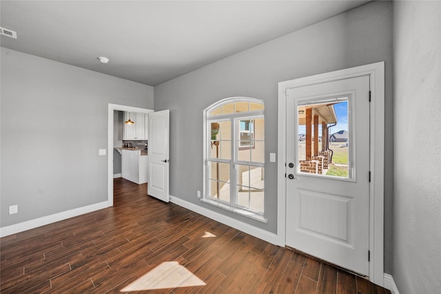 entryway featuring a wealth of natural light