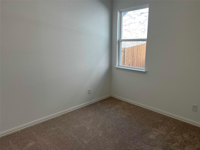 view of carpeted empty room