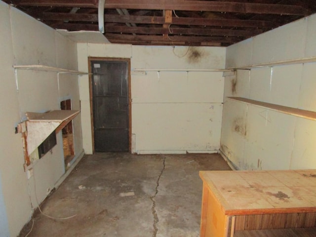 view of basement